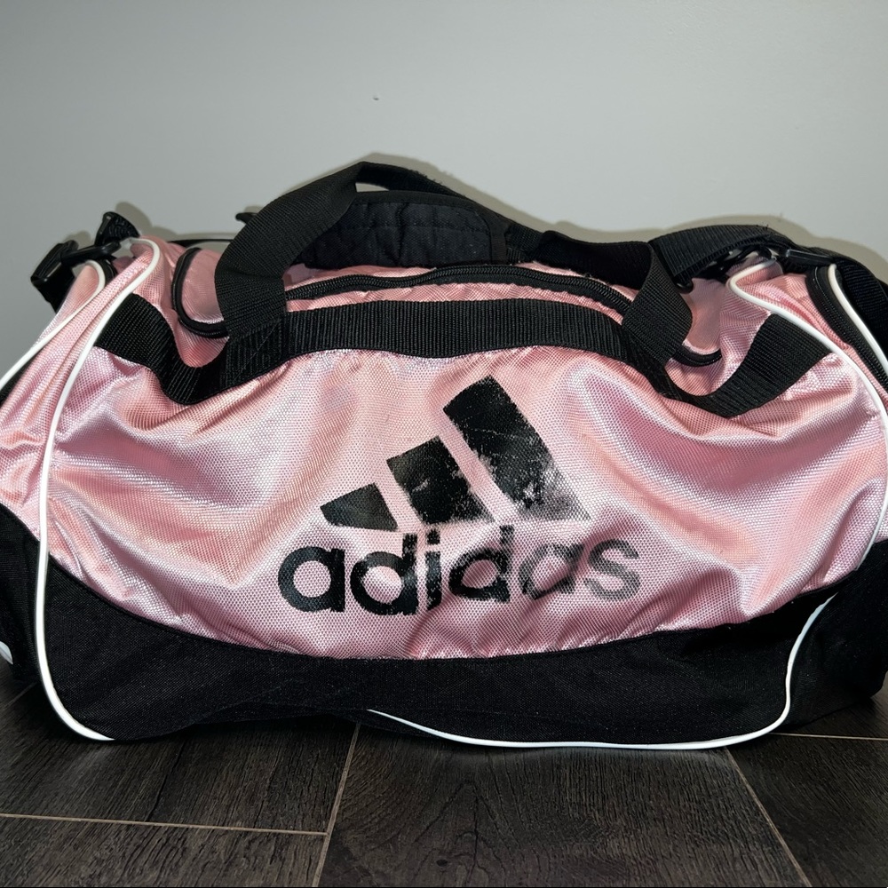 Used Pink Adidas 3 pocket gym bag (Similar to Defender)